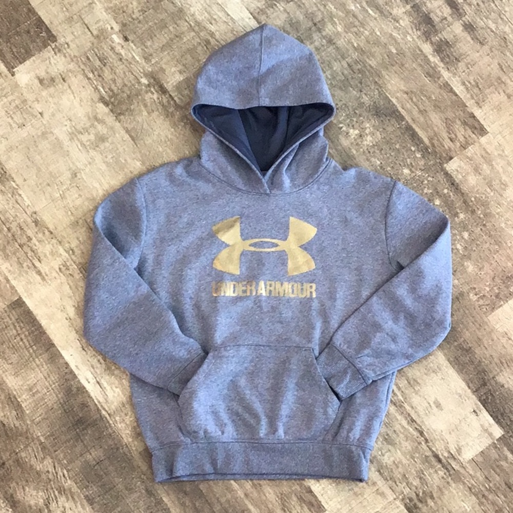 Girls Grey Under Armour Hoodie